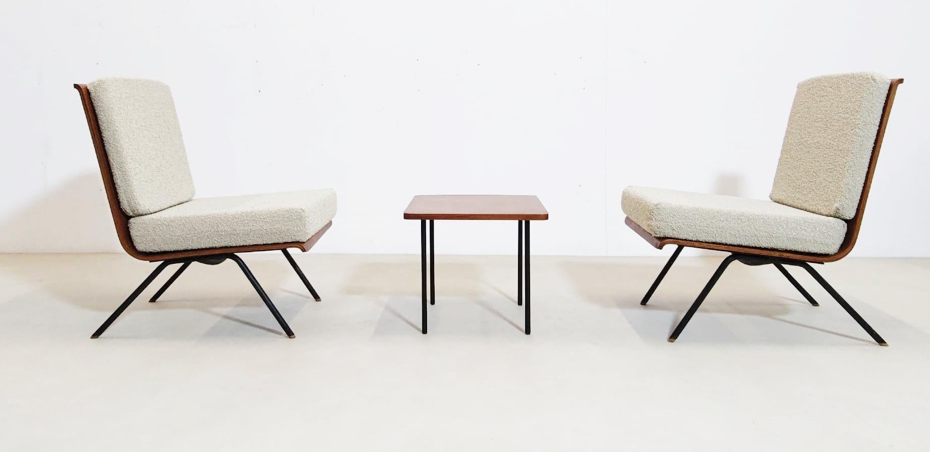 Ensemble de 5 chaises longues et table basses par Franco Campo & Carlo Graffi, Italie en vente 2