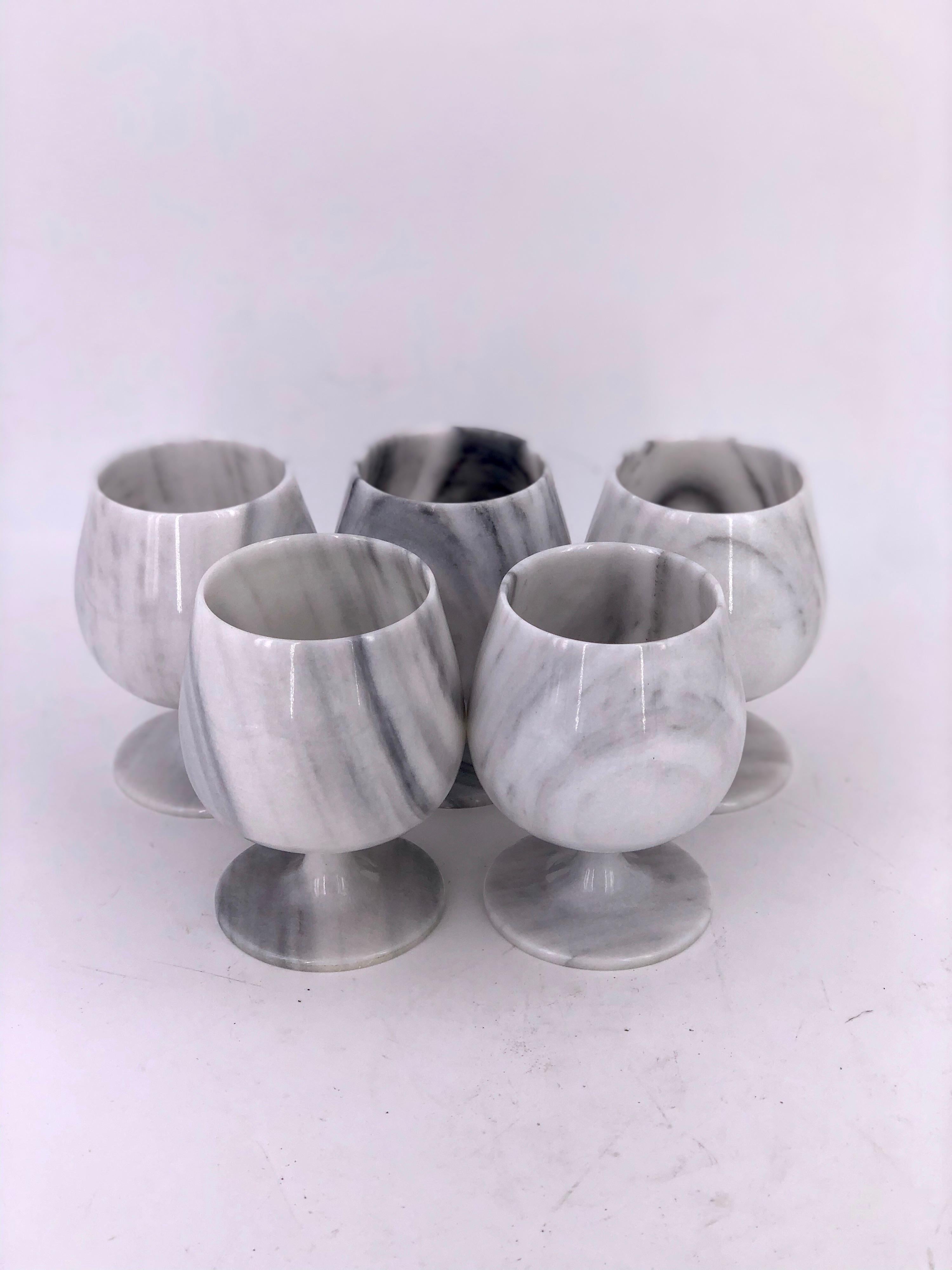 marble goblets