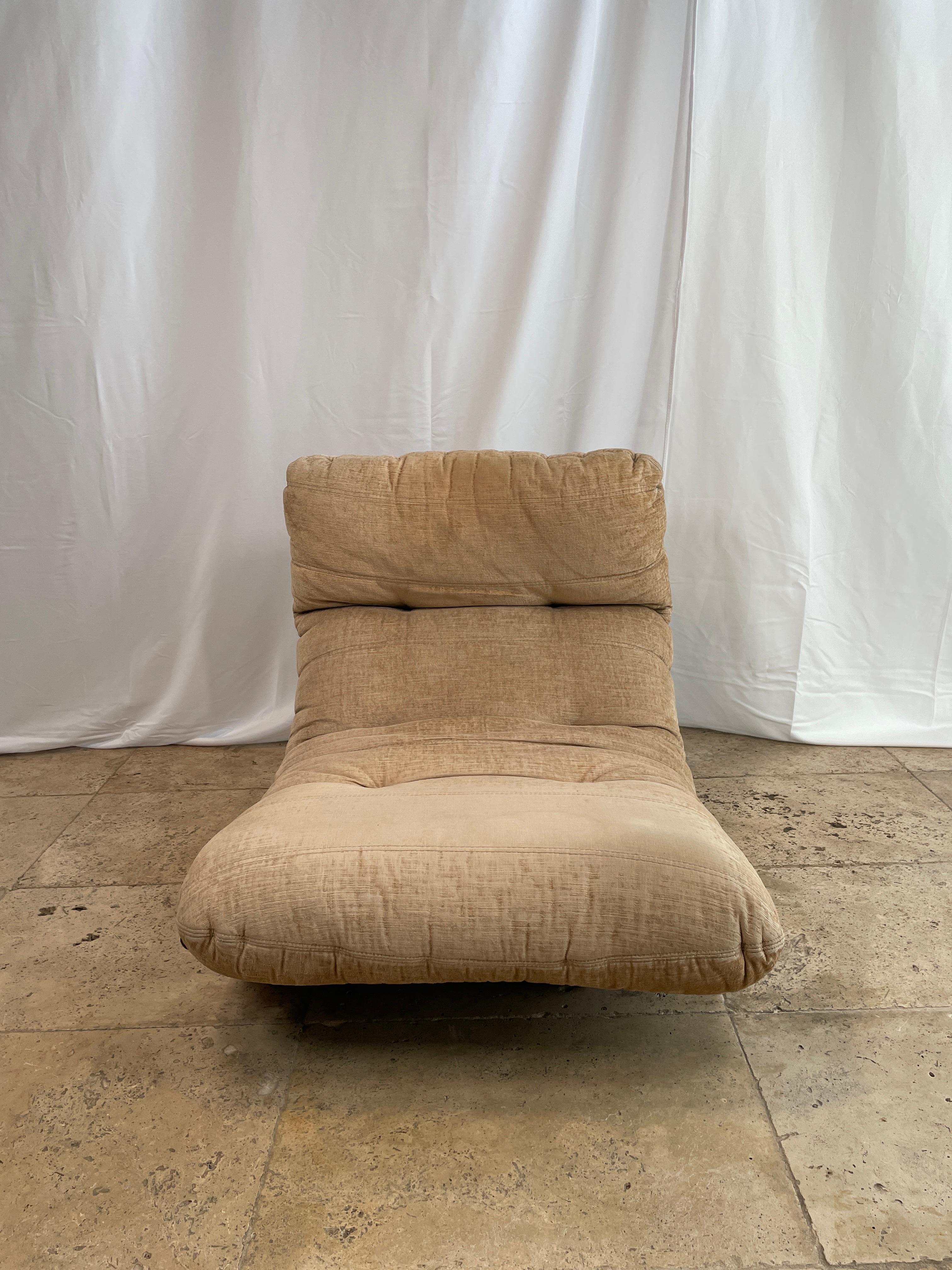 Late 20th Century Set of 5 Marsala Chairs in Original Fabric by Michel Ducaroy for Lignet Roset