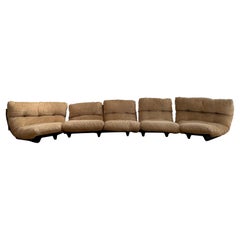 Set of 5 Marsala Chairs in Original Fabric by Michel Ducaroy for Lignet Roset