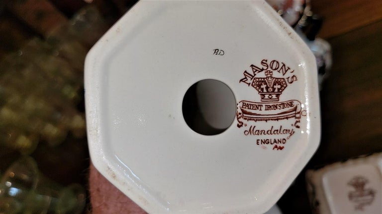 Set of 5 Masons Ironstone Mandalay Pieces In Good Condition For Sale In Dallas, TX