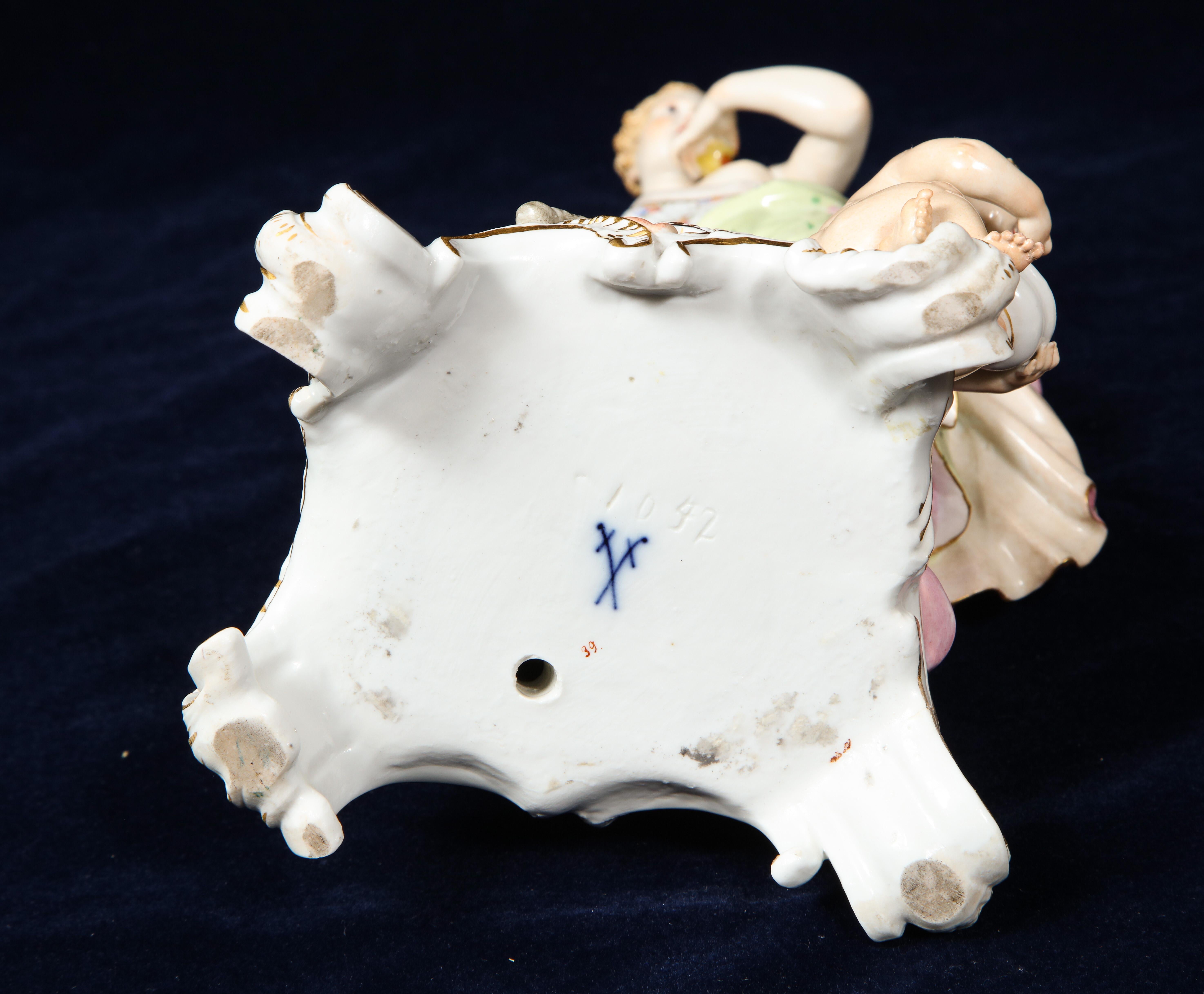 Set di 5 figure di Meissen emblematiche dei sensi di J.J. Kändler e Eberlein in vendita 10