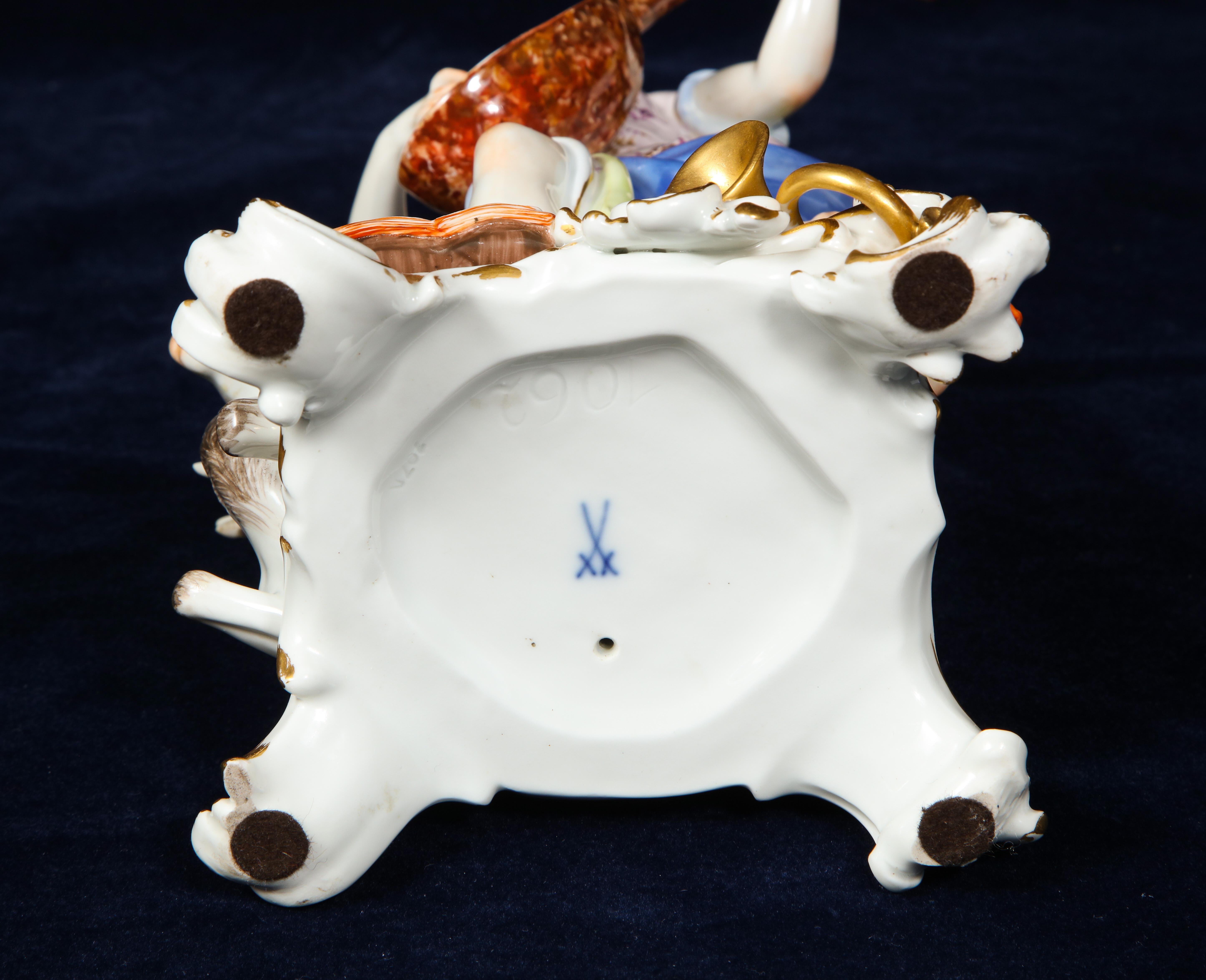 Set di 5 figure di Meissen emblematiche dei sensi di J.J. Kändler e Eberlein in vendita 12