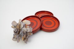 Set of 5 Melitta Ceracron “Stockholm” Saucers / Plates, Germany, 1970s