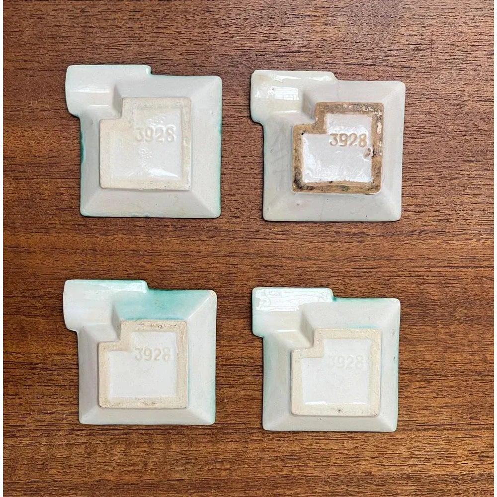 Set of 5 Mid-Century Ceramic Stacking Ashtrays with Wooden Boxes, 1960s For Sale 7
