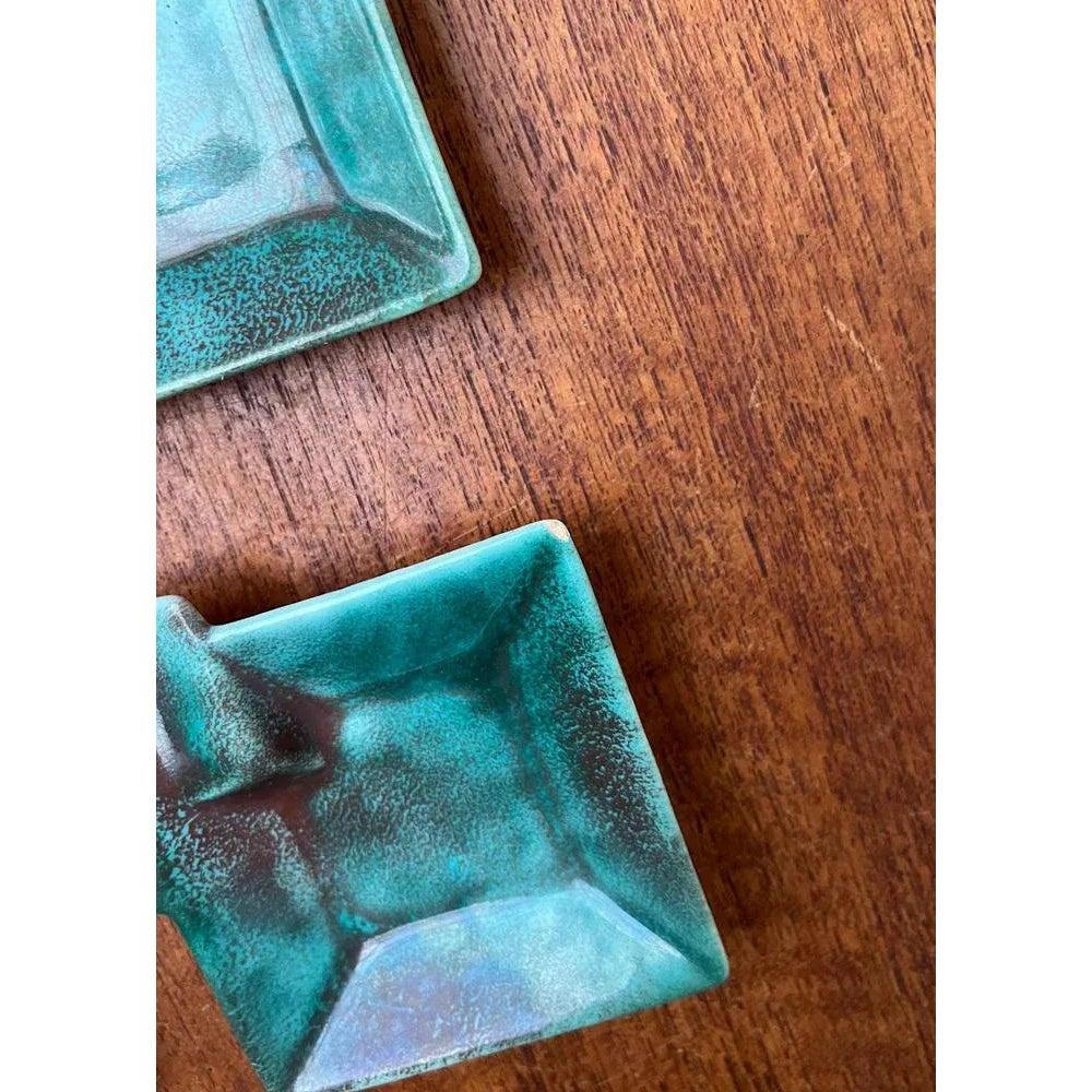 20th Century Set of 5 Mid-Century Ceramic Stacking Ashtrays with Wooden Boxes, 1960s For Sale