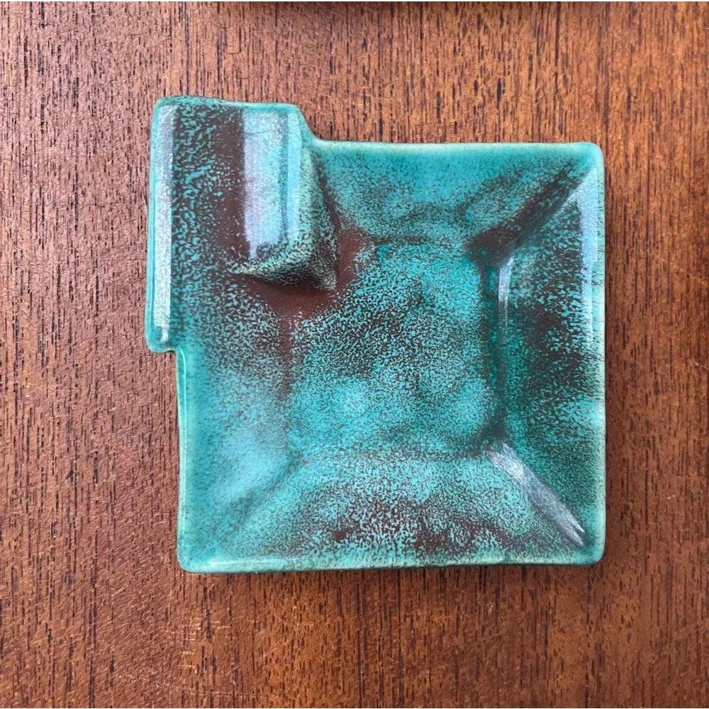 Set of 5 Mid-Century Ceramic Stacking Ashtrays with Wooden Boxes, 1960s For Sale 2