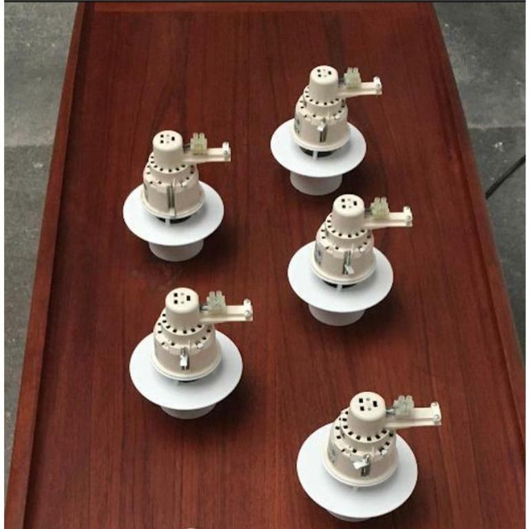 Danese Set di 5 mini lampade da soffitto Albertslund di Jens Møller-Jensen, Danimarca, metà secolo. in vendita