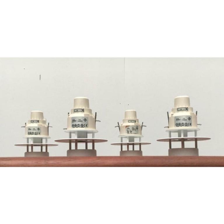 Metallo Set di 5 mini lampade da soffitto Albertslund di Jens Møller-Jensen, Danimarca, metà secolo. in vendita