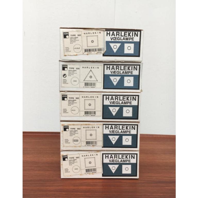 Set di 5 lampade in metallo danese di metà secolo tipo 556/562 di Horn, anni '60 in vendita 4