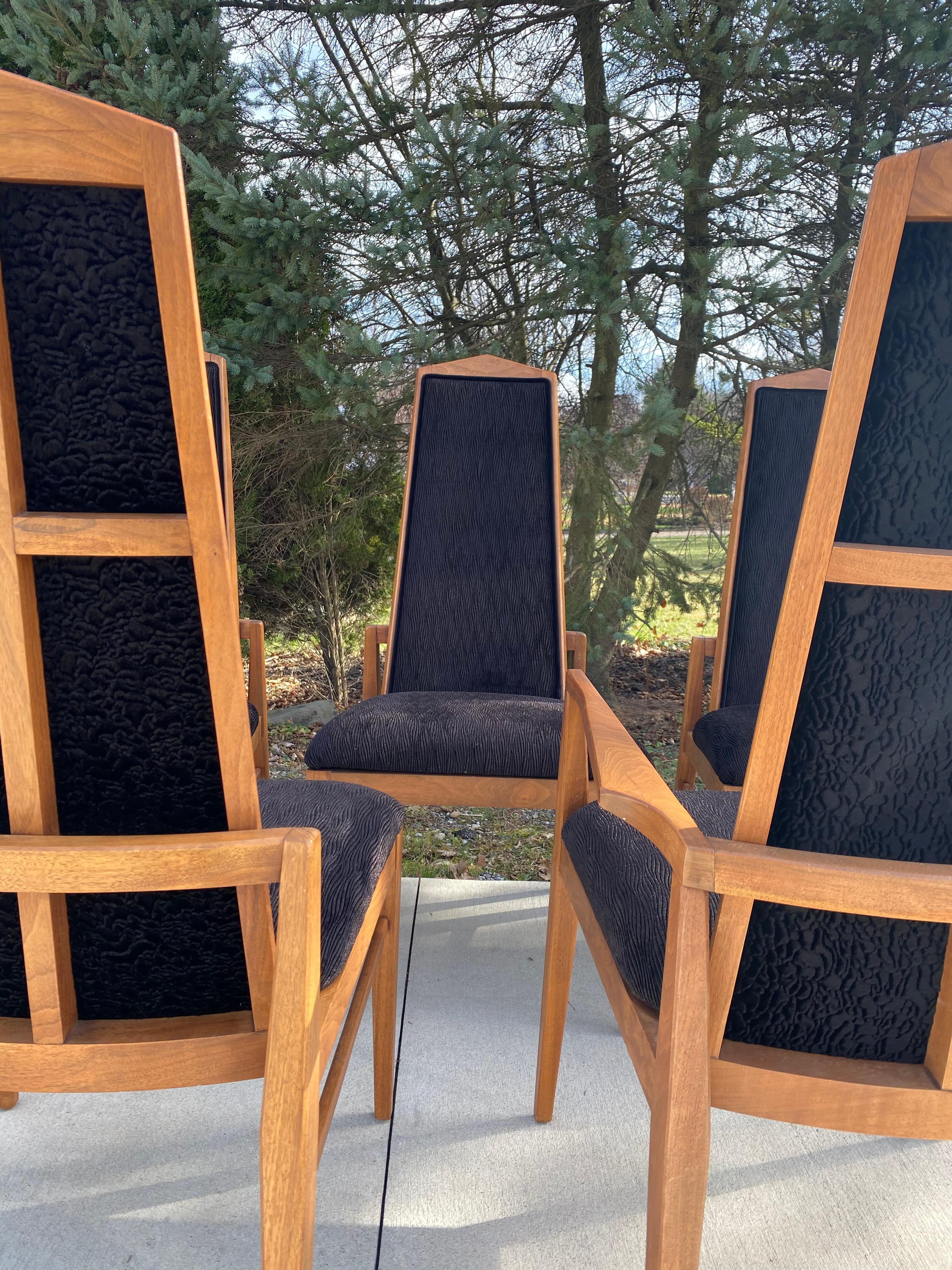 Set of 5 Mid-Century Foster-McDavid Dining Chairs For Sale 1