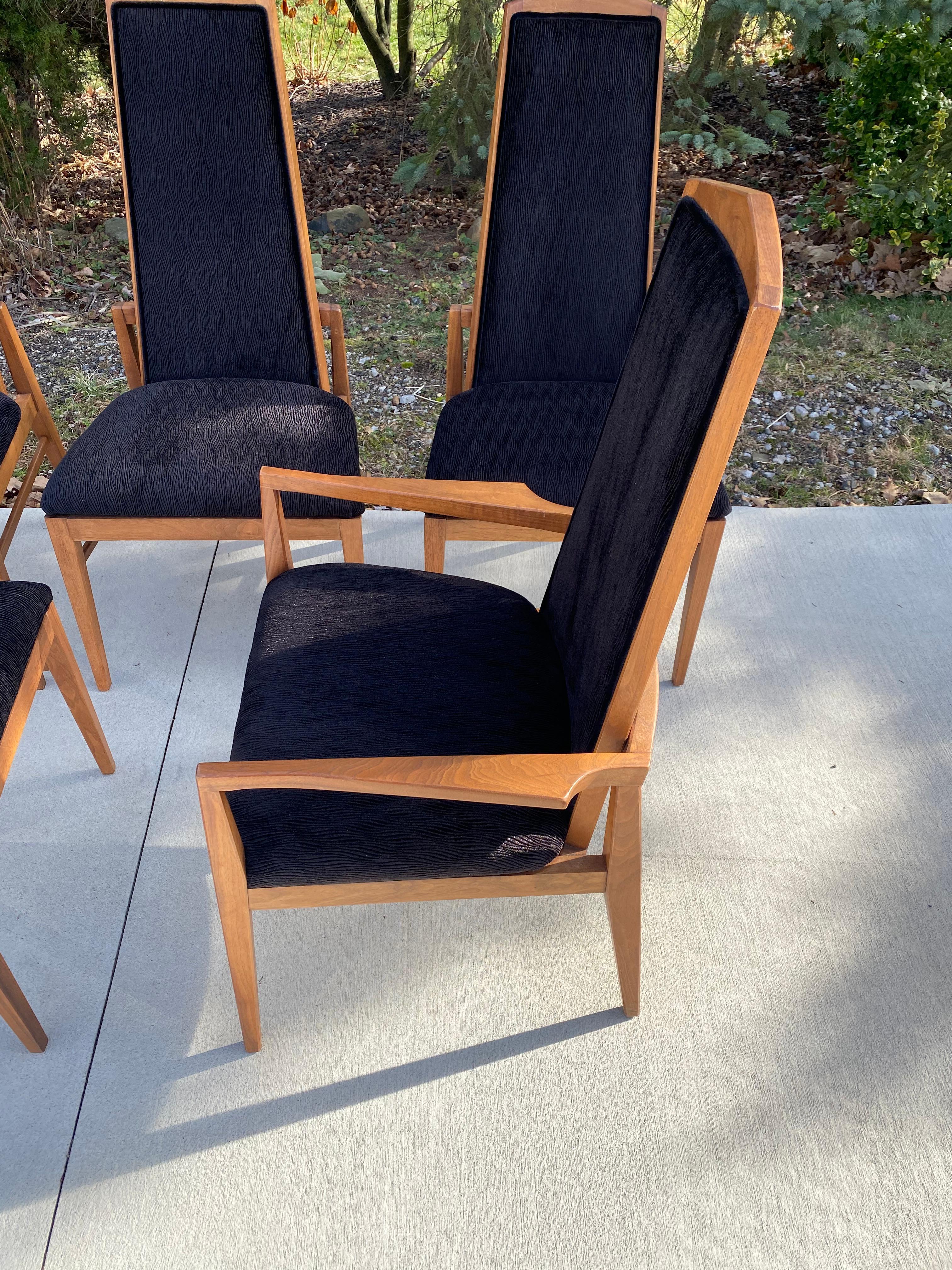 Set of 5 Mid-Century Foster-McDavid Dining Chairs In Good Condition For Sale In Medina, OH