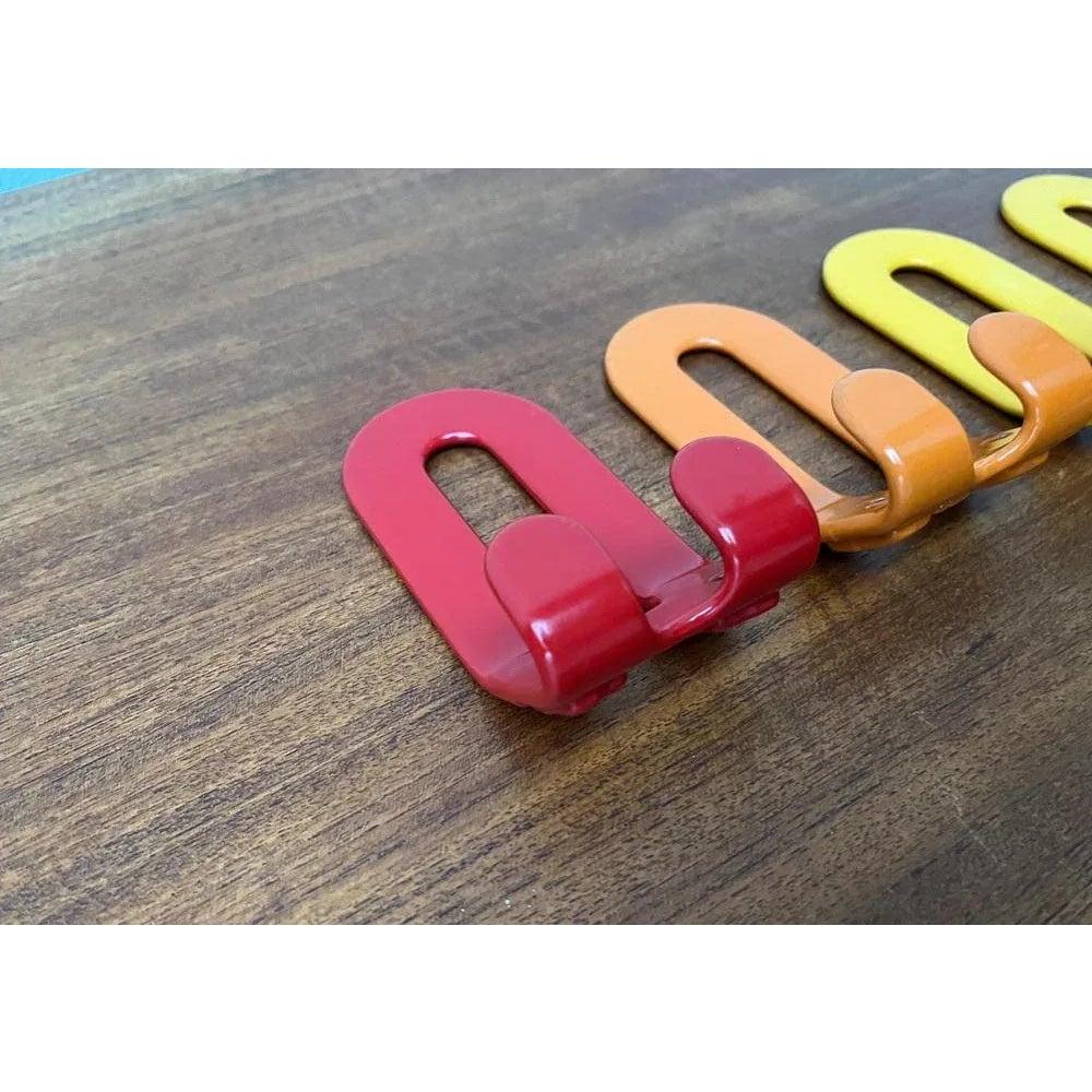 Set of 5 Mid-Century German Space Age Coat Hooks, 1960s For Sale 4