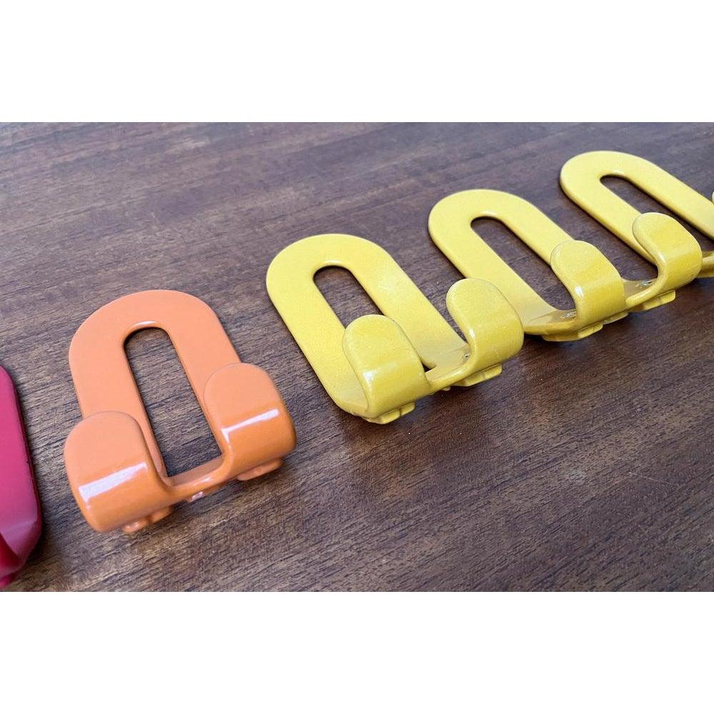 Set of 5 Mid-Century German Space Age Coat Hooks, 1960s For Sale 5