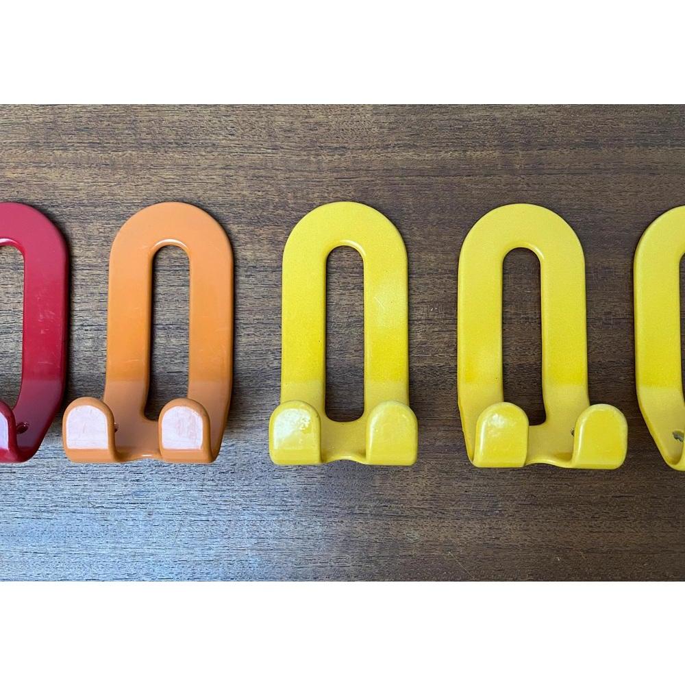 20th Century Set of 5 Mid-Century German Space Age Coat Hooks, 1960s For Sale