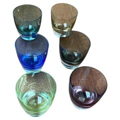 Set of 5 Mid-Century German Space Age Colorful Shot Glasses from Gral, 1960s