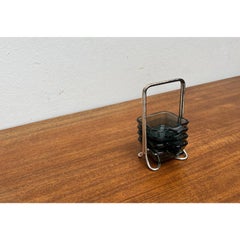 Set of 5 Mid-Century German Stacking Ashtrays by Wilhelm Wagenfeld for WMF