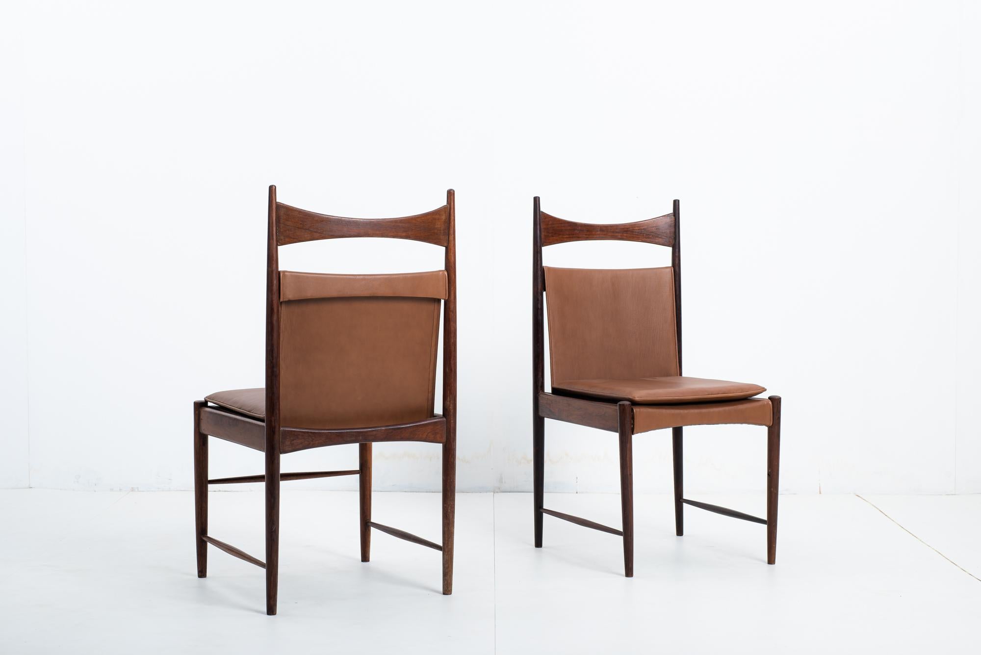 Set of 5 Mid-Century Modern Cantu Alta Chairs by Sergio Rodrigues, Brazil, 1960s For Sale 4