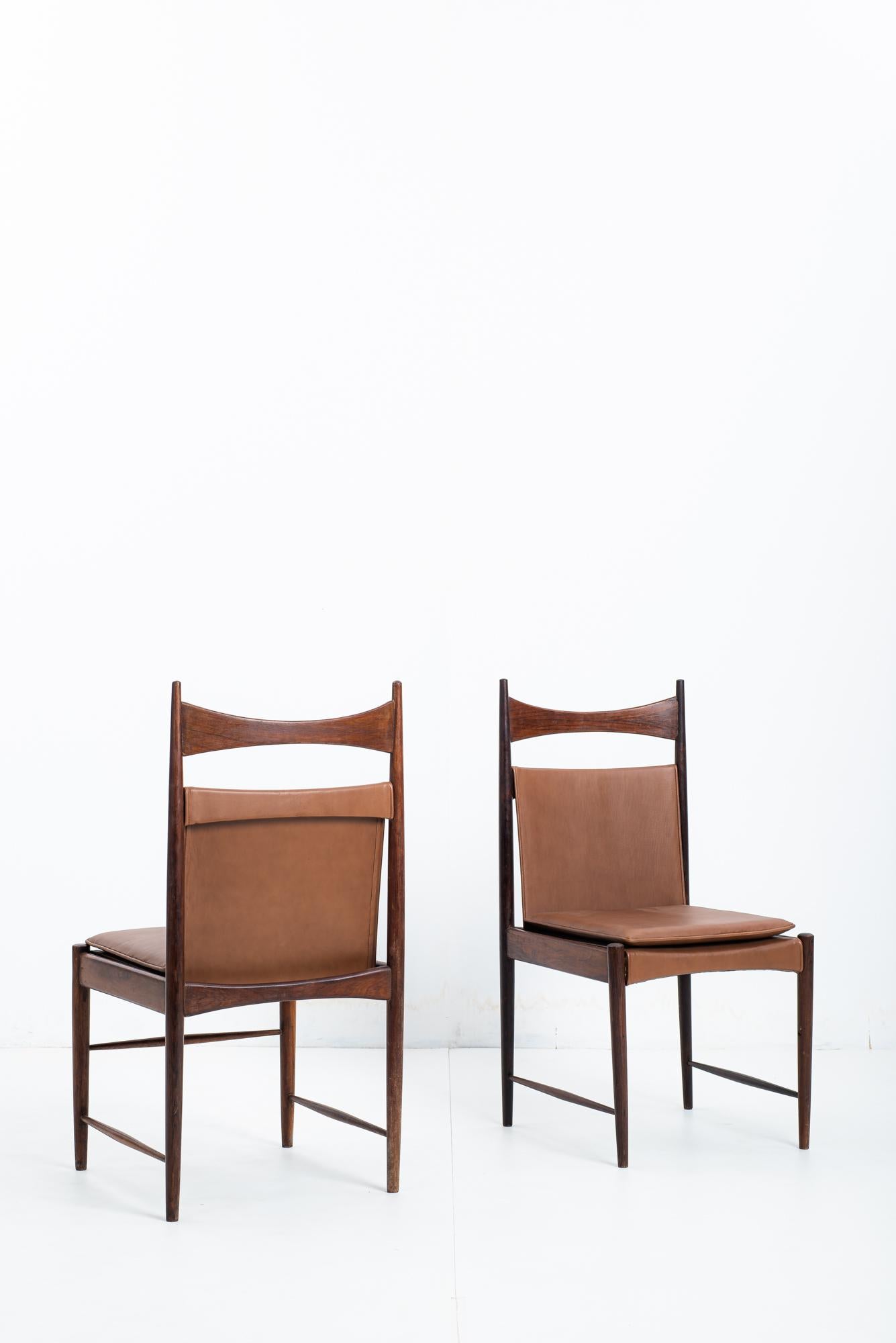 Set of 5 Mid-Century Modern Cantu Alta Chairs by Sergio Rodrigues, Brazil, 1960s For Sale 5