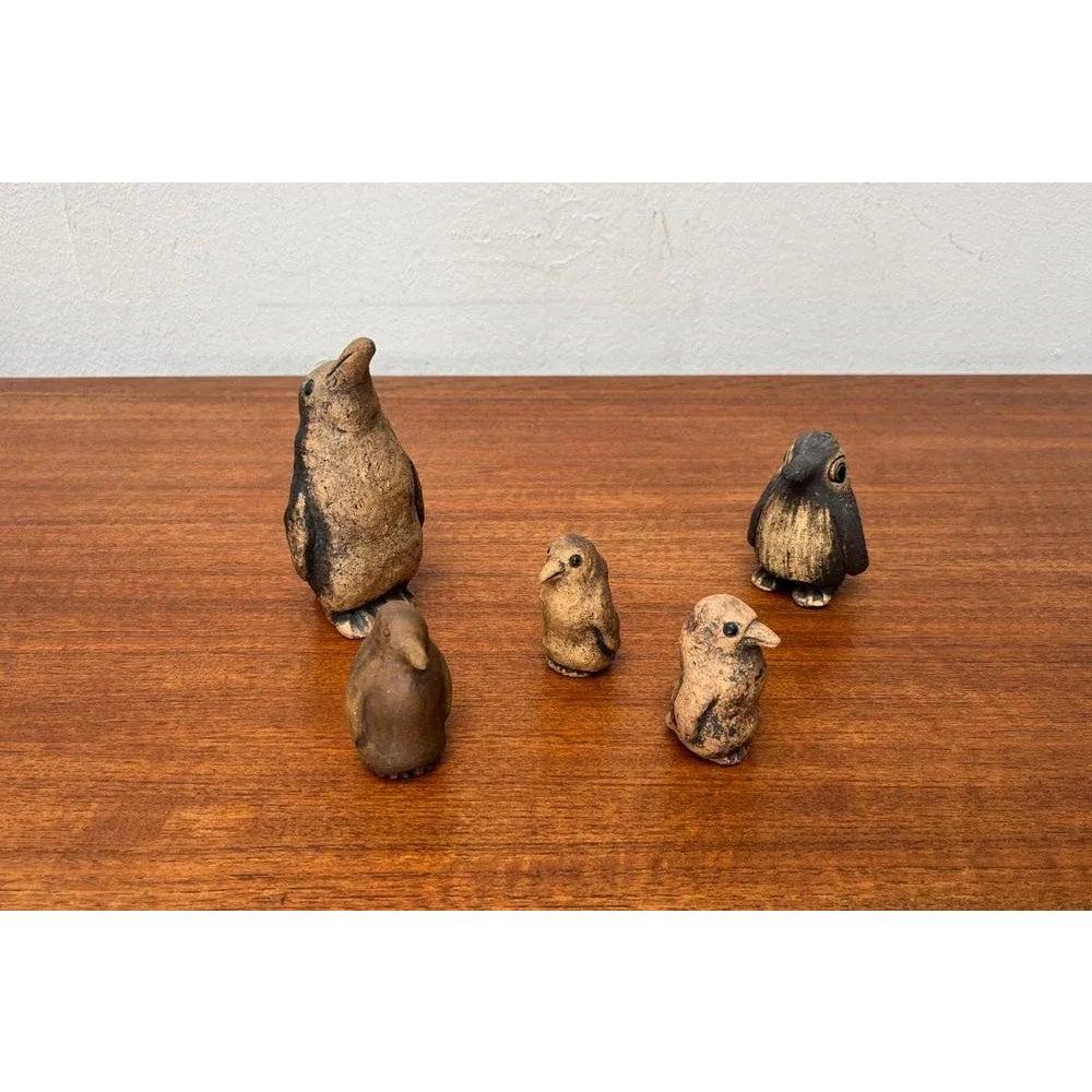Set of 5 Mid-Century Pottery Penguin Figurines from Worspweder Keramik, 1960s For Sale 5