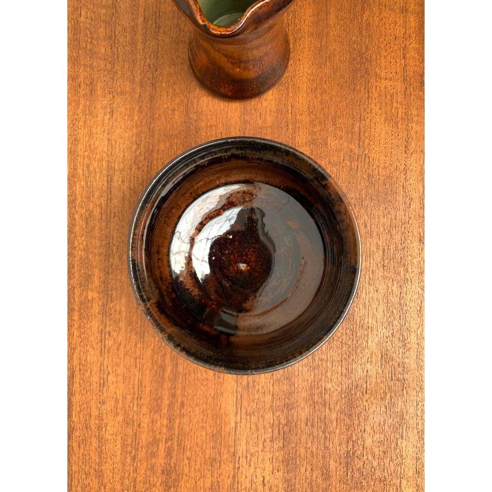 Set di 5 vasi, caraffe, ciotole e portacandele in stile Studio Pottery del 1960 In condizioni ottime in vendita a Hamburg, DE