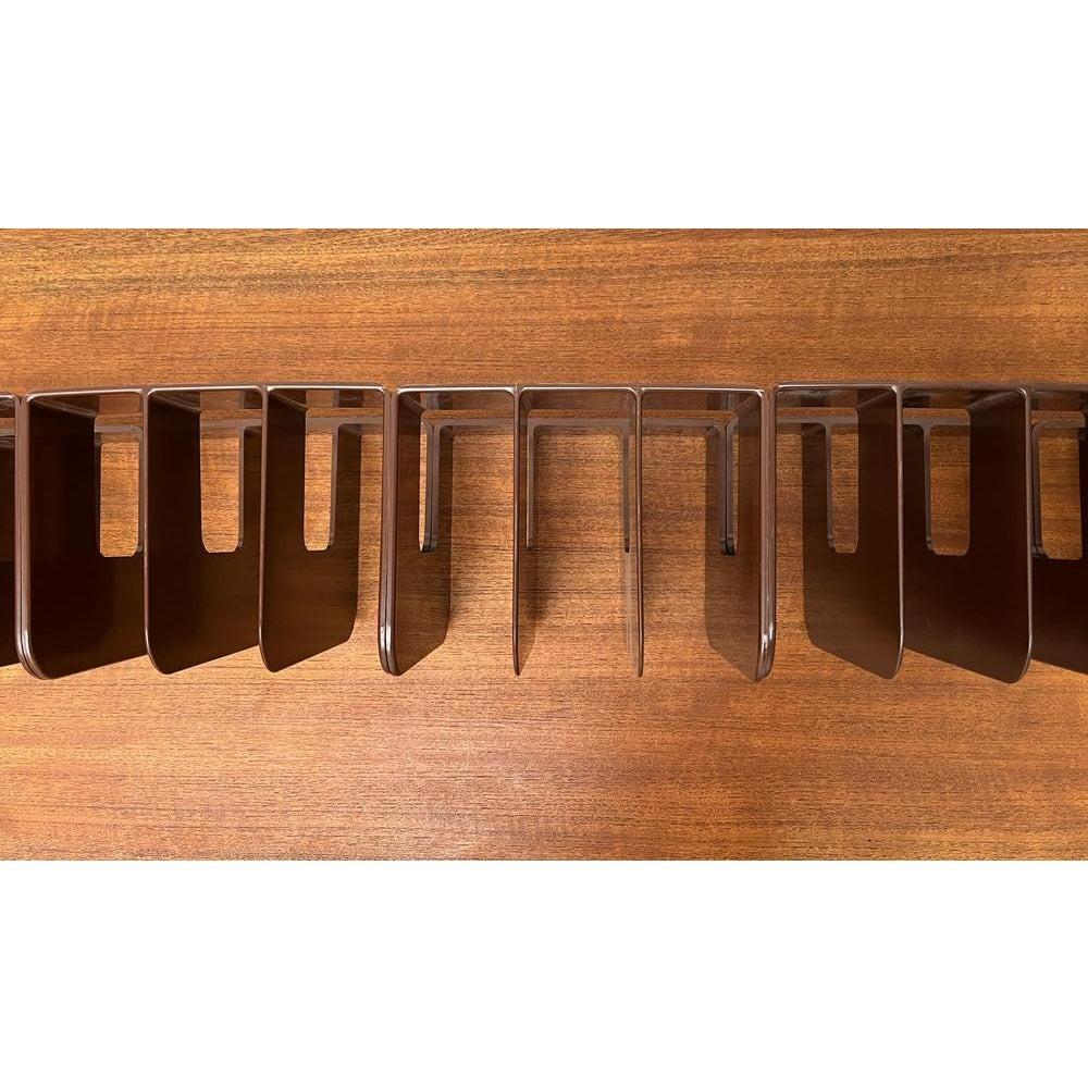Plastica Set di 5 porta riviste e porta vinili svedesi di metà secolo, anni '60 in vendita