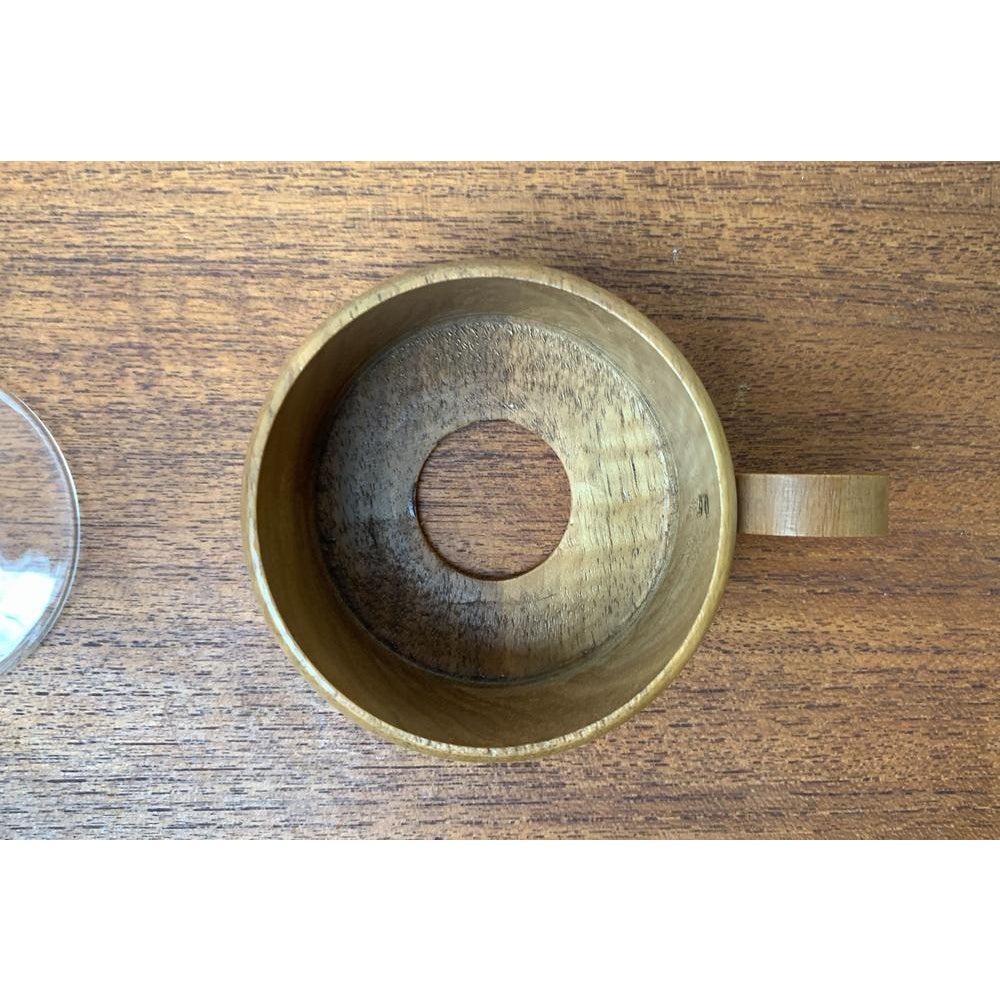 XX secolo Set di 5 bicchieri da tè in legno di metà secolo, anni '60 in vendita