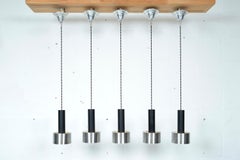 5 hängende holländische Midcentury Lights von Nico Kooy für Raak Amsterdam