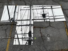 Set of 5 Monumental Contemporary Black and White Nautical Maritime Photographs