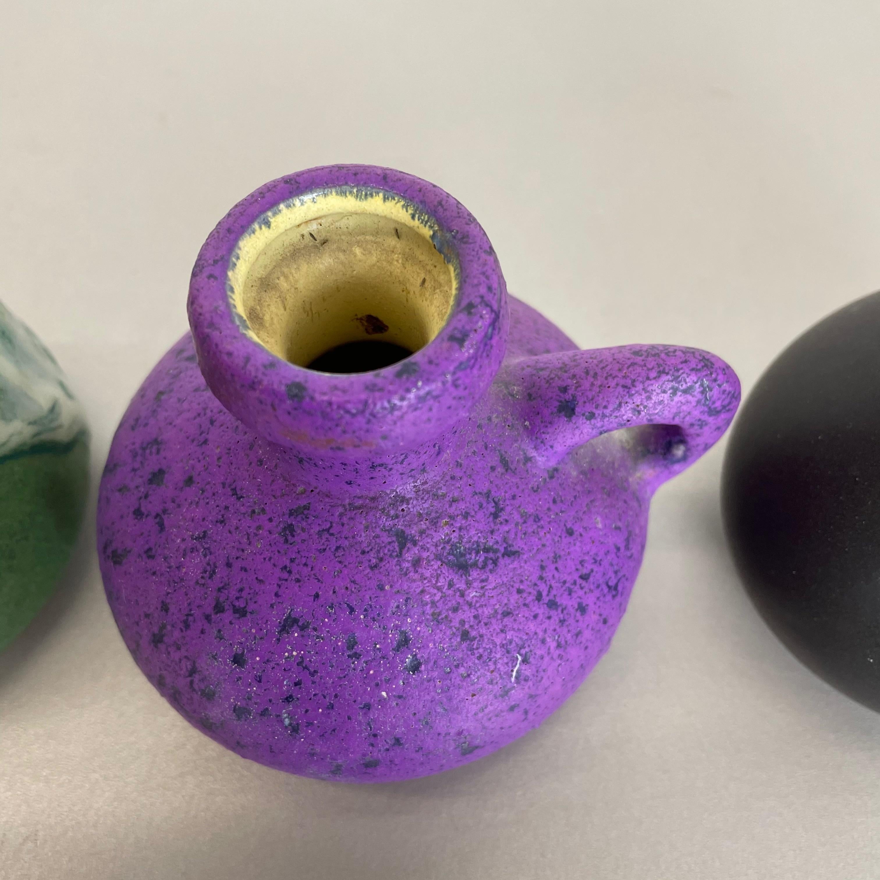 Set von 5 mehrfarbigen Keramikvasen-Objekten von Otto Keramik, Deutschland, 1970er Jahre im Angebot 7
