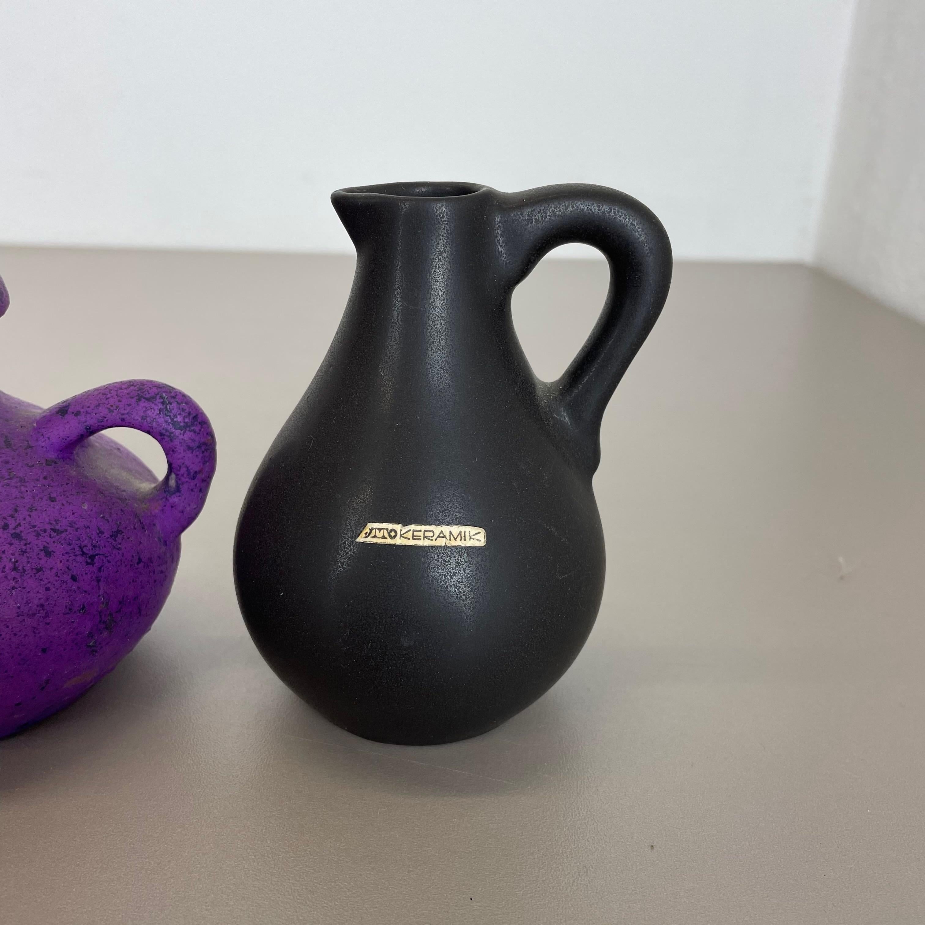Set di 5 oggetti vaso in ceramica multicolore di Otto Keramik, Germania, anni '70 in vendita 6