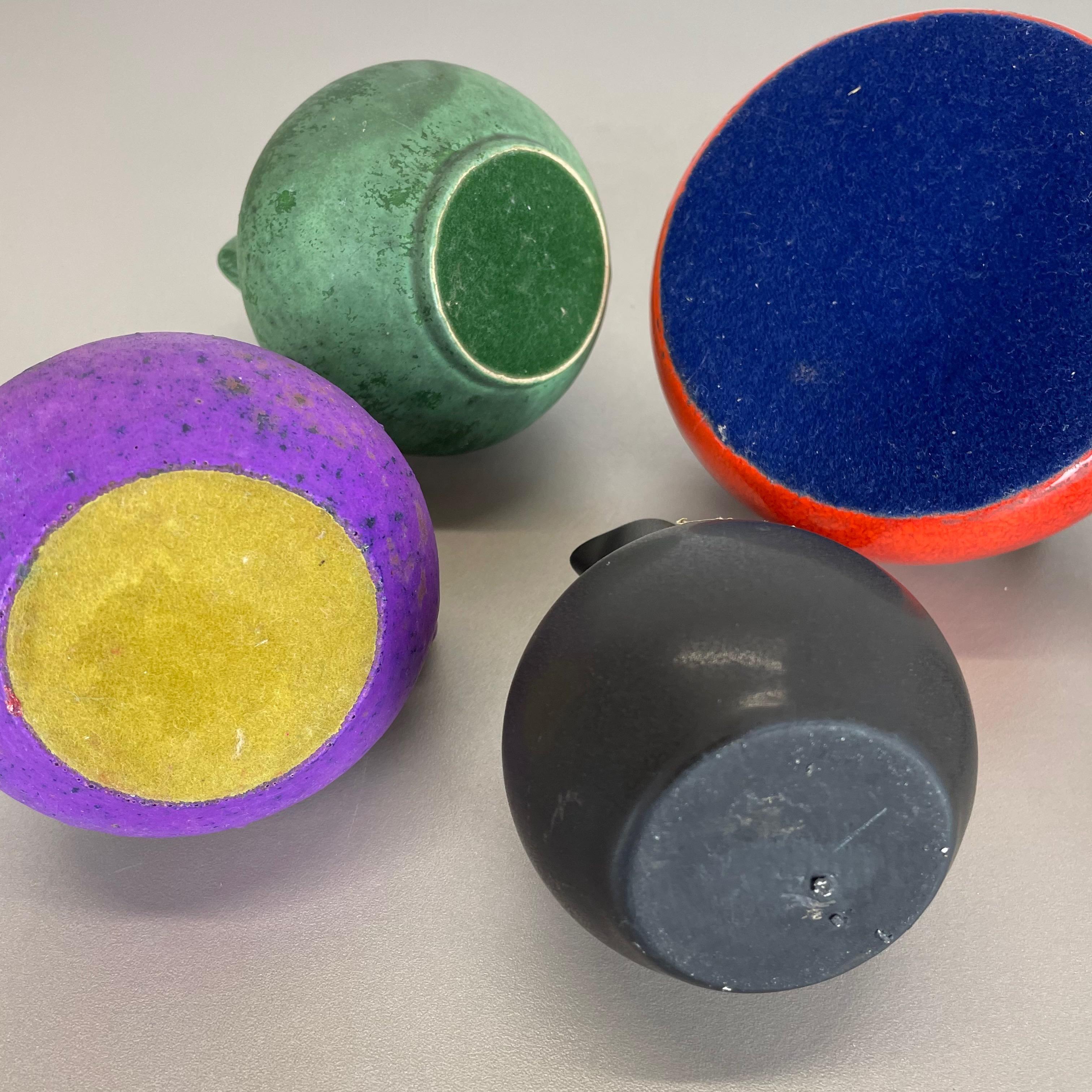 Set von 5 mehrfarbigen Keramikvasen-Objekten von Otto Keramik, Deutschland, 1970er Jahre im Angebot 12