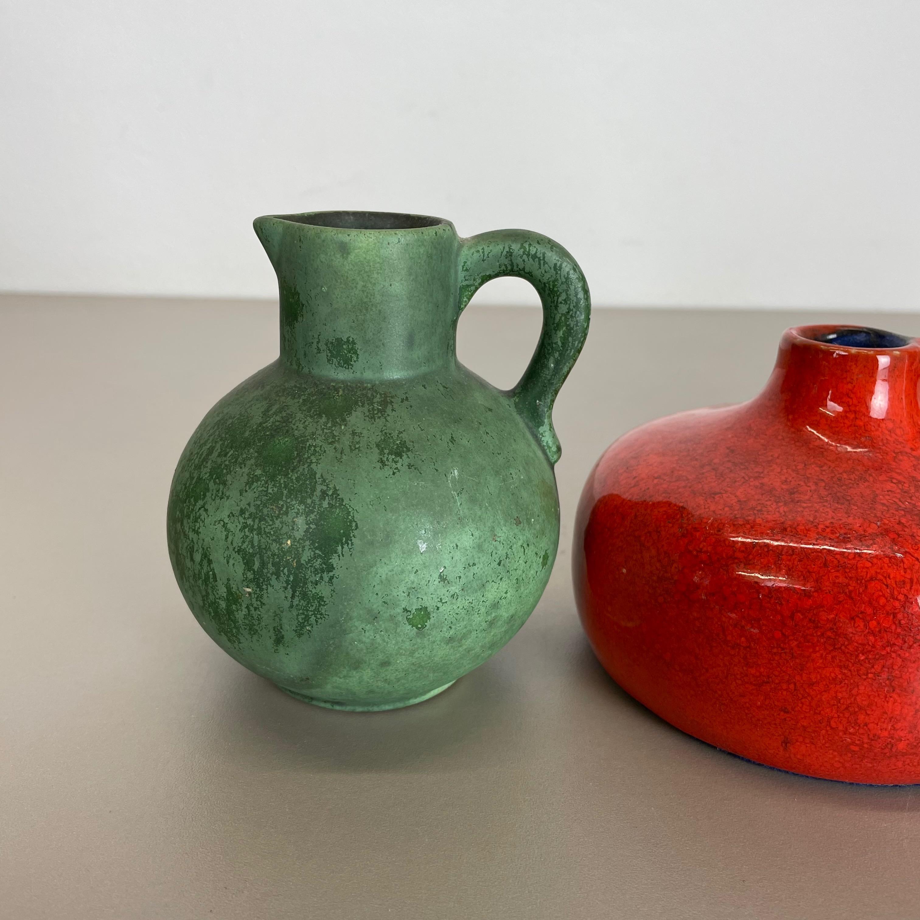 Set von 5 mehrfarbigen Keramikvasen-Objekten von Otto Keramik, Deutschland, 1970er Jahre (20. Jahrhundert) im Angebot