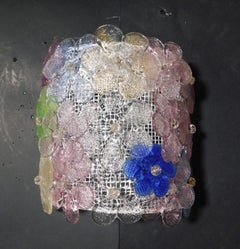 Set of 5 Multicolor Millefiori Sconces