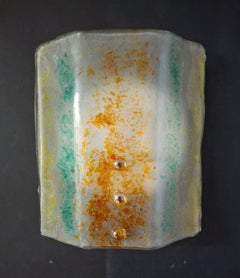 Set of 5 Multicolored Murano Sconces