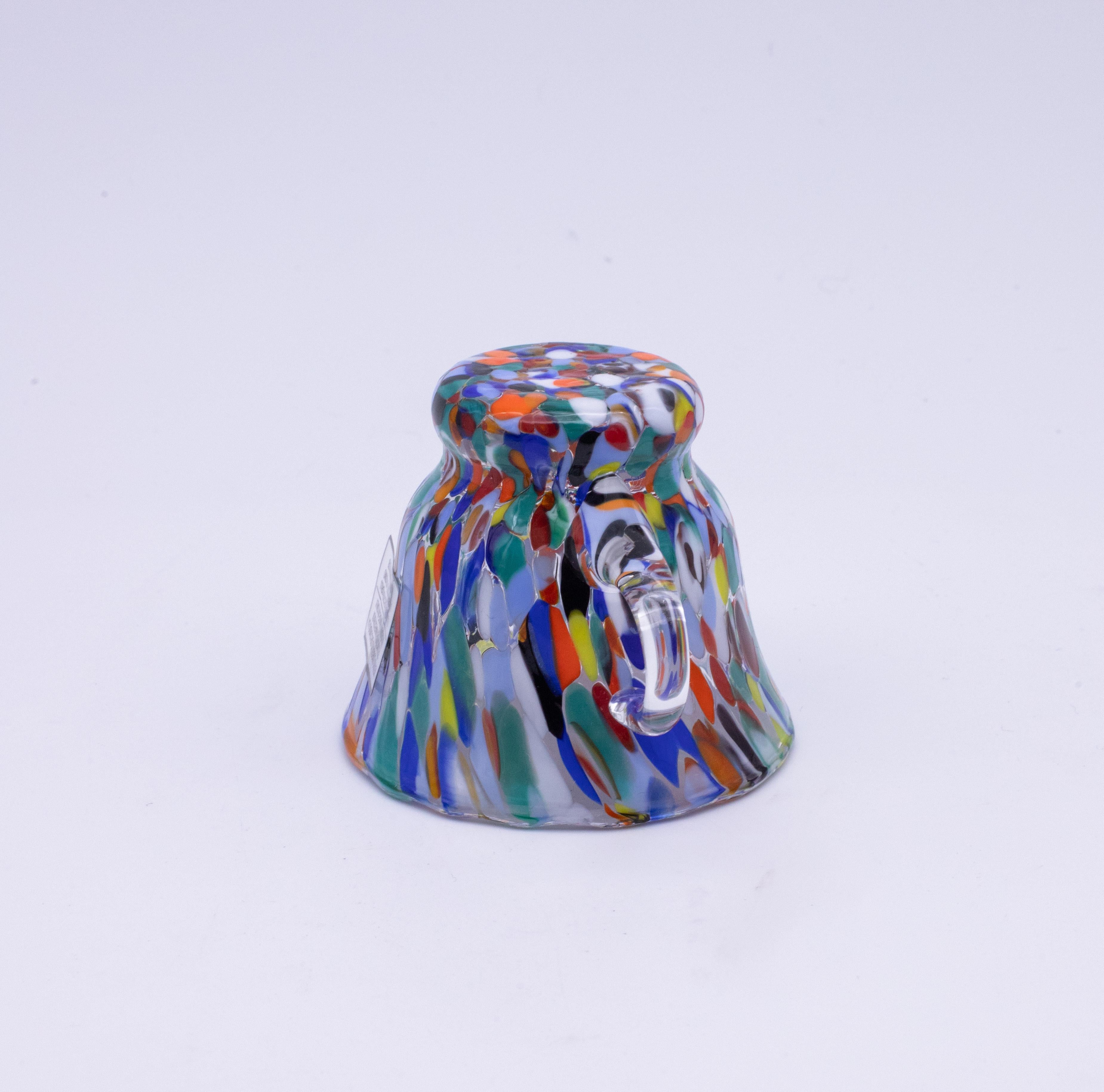 5er Set Murano Gläser Multicolor handgefertigt, Murano Glas Made in Italy im Angebot 3