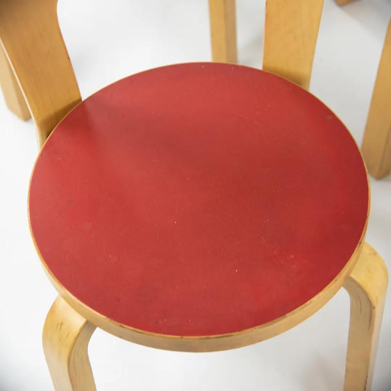 Set di 5 sedie per bambini N65 di Alvar & Aino Aalto per Artek Finlandia in vendita 5