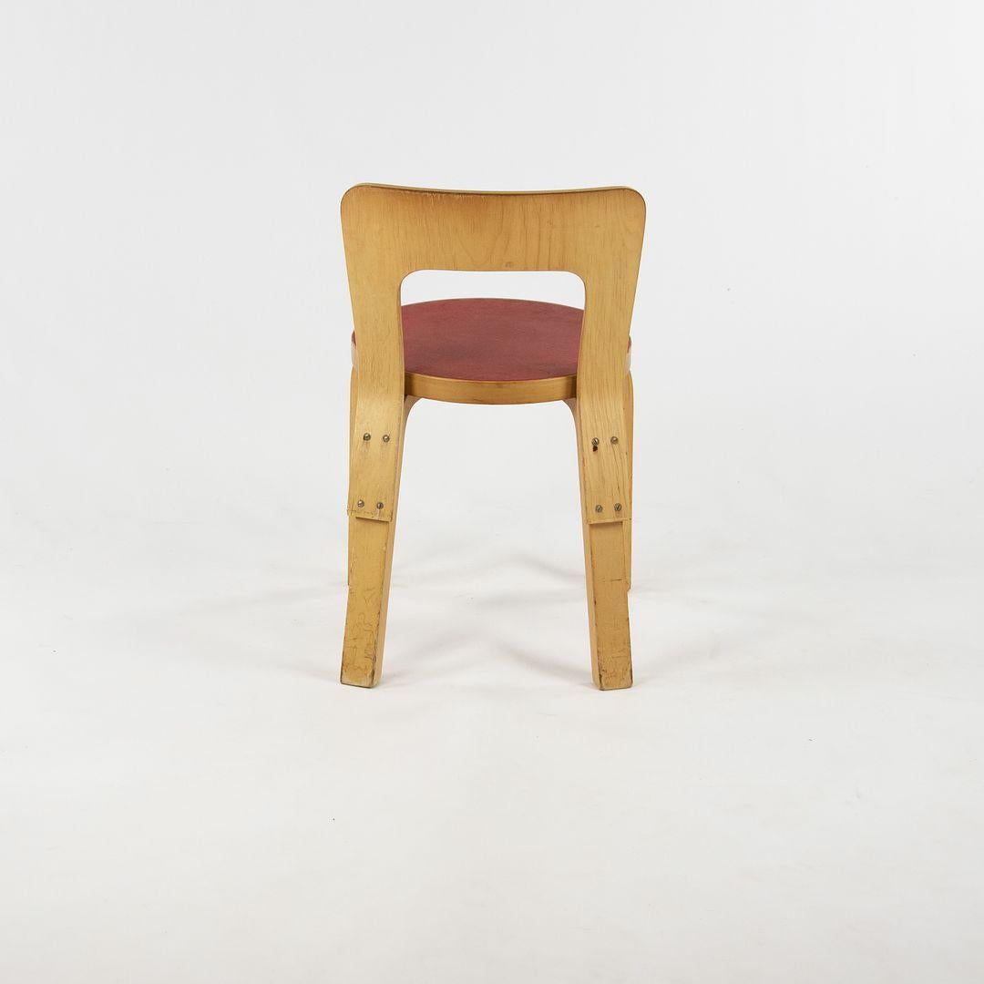 Moderno Set di 5 sedie per bambini N65 di Alvar & Aino Aalto per Artek Finlandia in vendita
