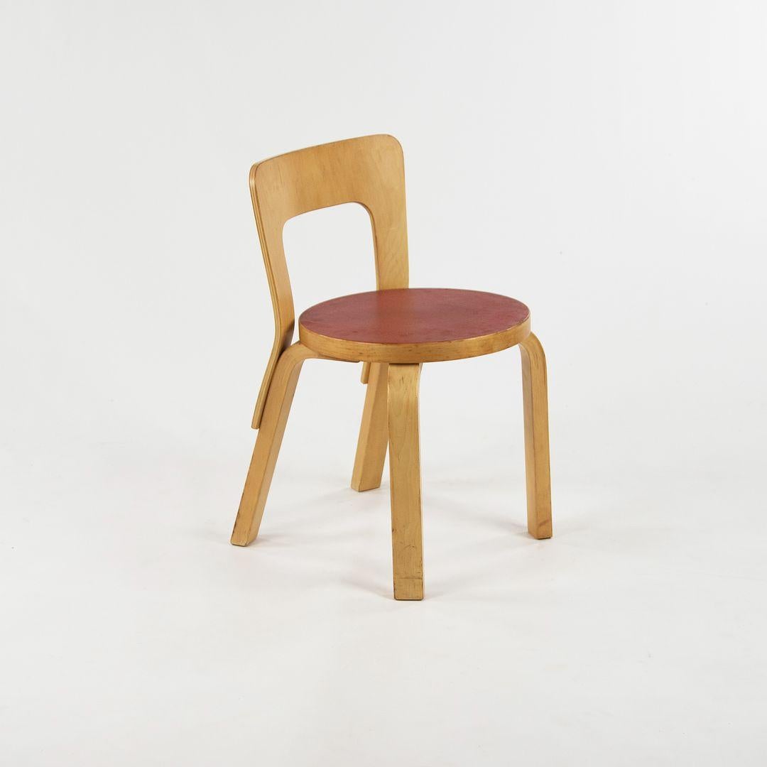 Finlandese Set di 5 sedie per bambini N65 di Alvar & Aino Aalto per Artek Finlandia in vendita