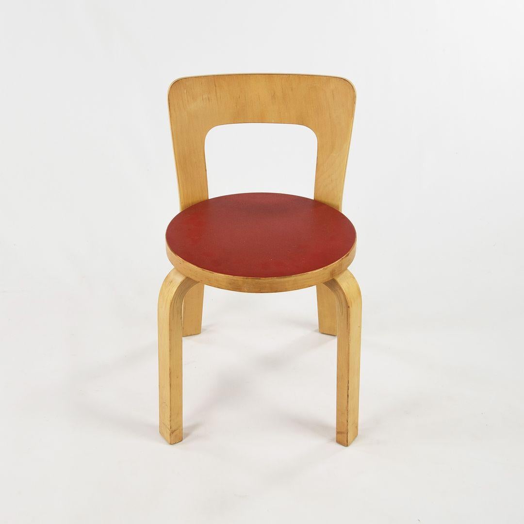 Laminato Set di 5 sedie per bambini N65 di Alvar & Aino Aalto per Artek Finlandia in vendita