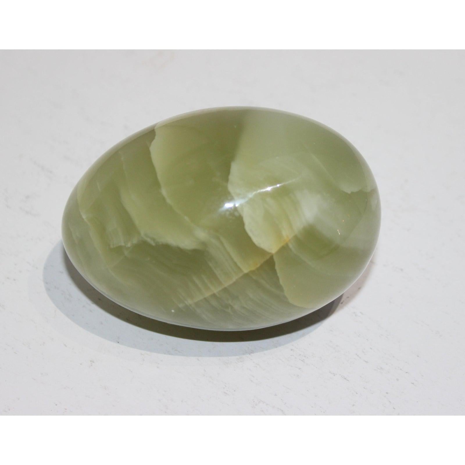 Polished Set of 5 Natural Marble Eggs For Sale