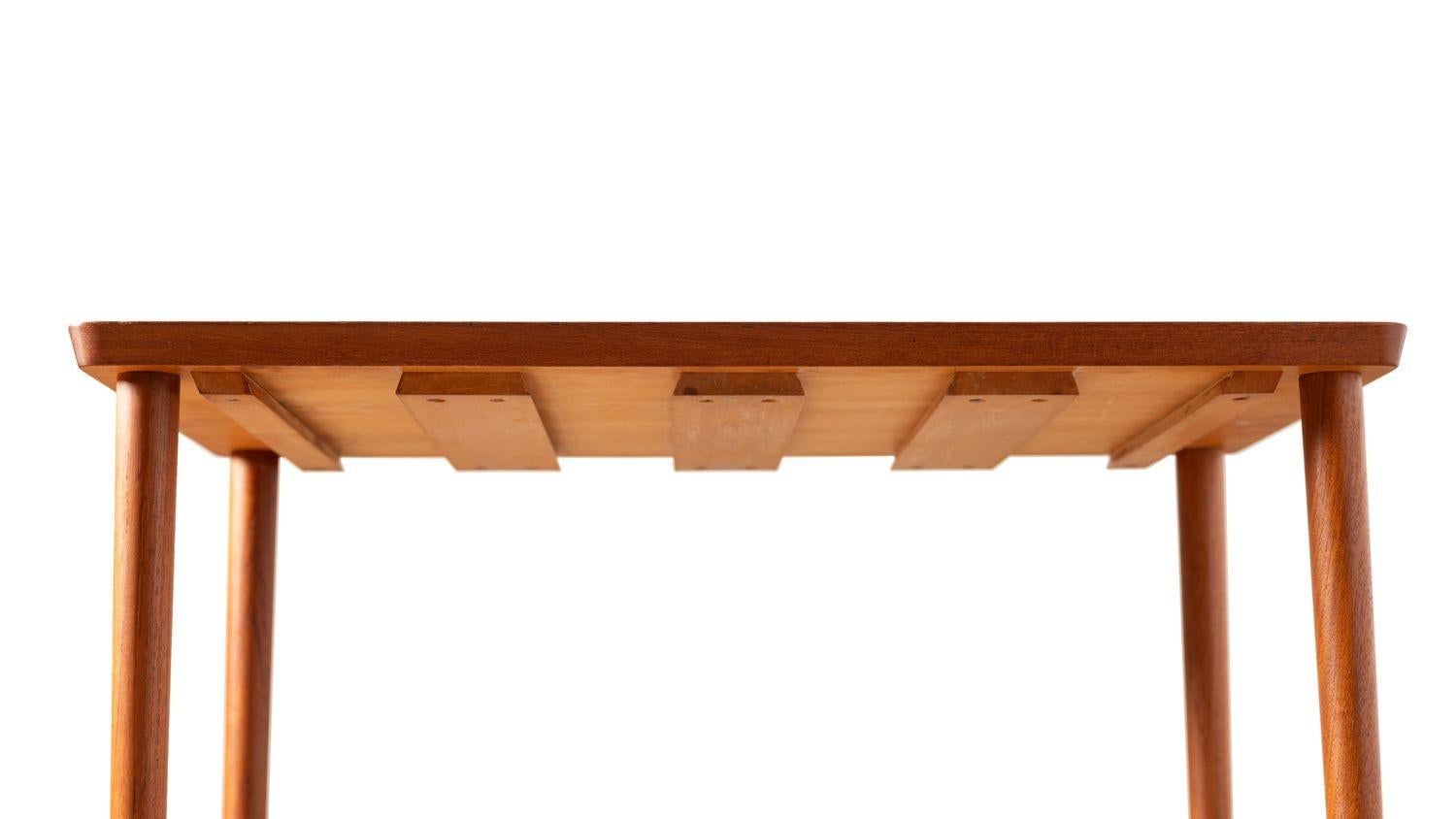 Set of 5 Nesting Snack Tables By Carlo Jensen For Hundevad Of Denmark in Teak For Sale 6