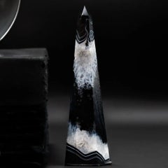 Set de 5 Obélisques - Agate noire