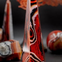 Lot de 5 Obélisques - Agate fleurie