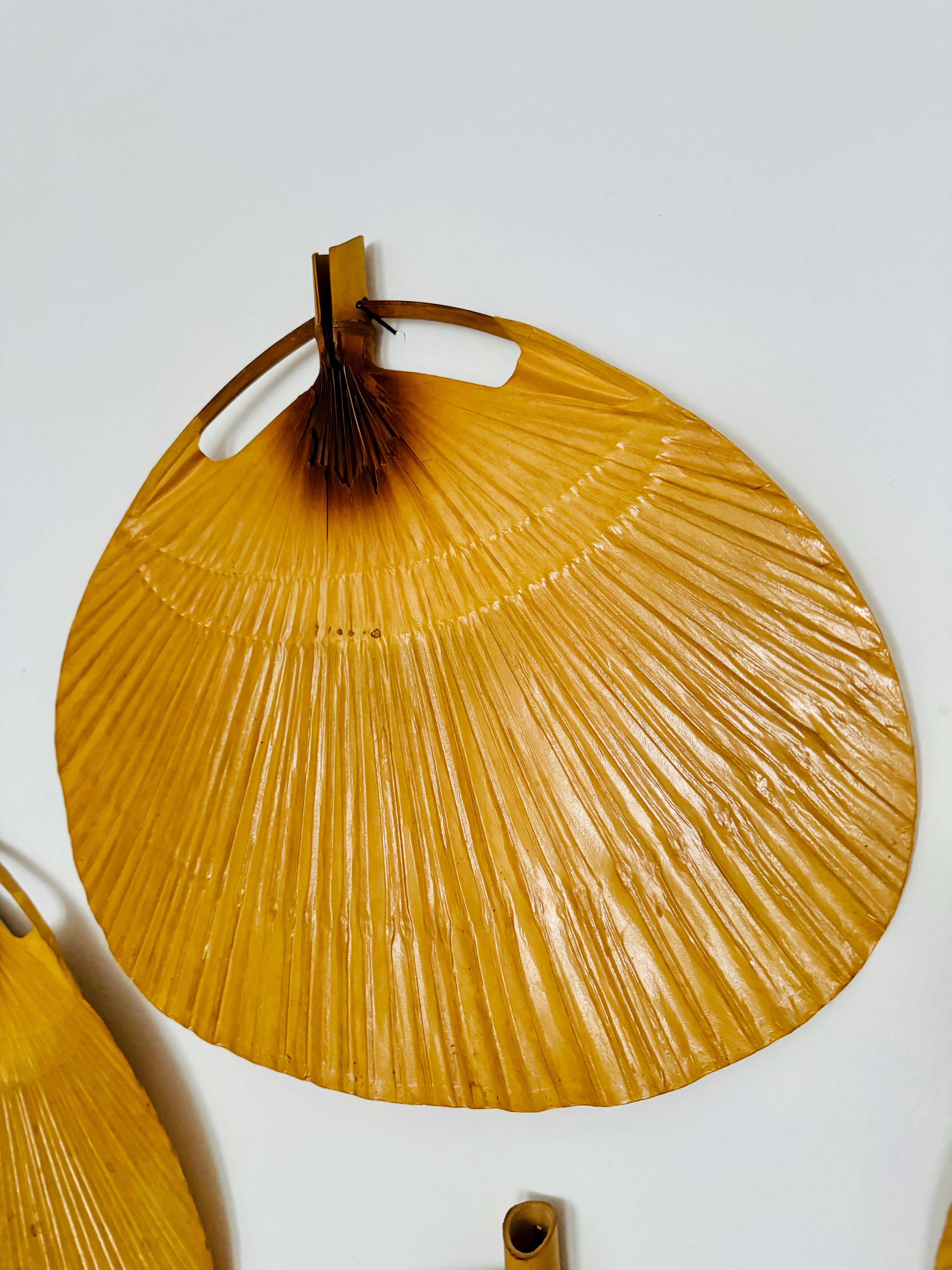 Set di 5 ventole originali di ricambio per la lampada a sospensione Uchiwa di Ingo Maurer in vendita 8
