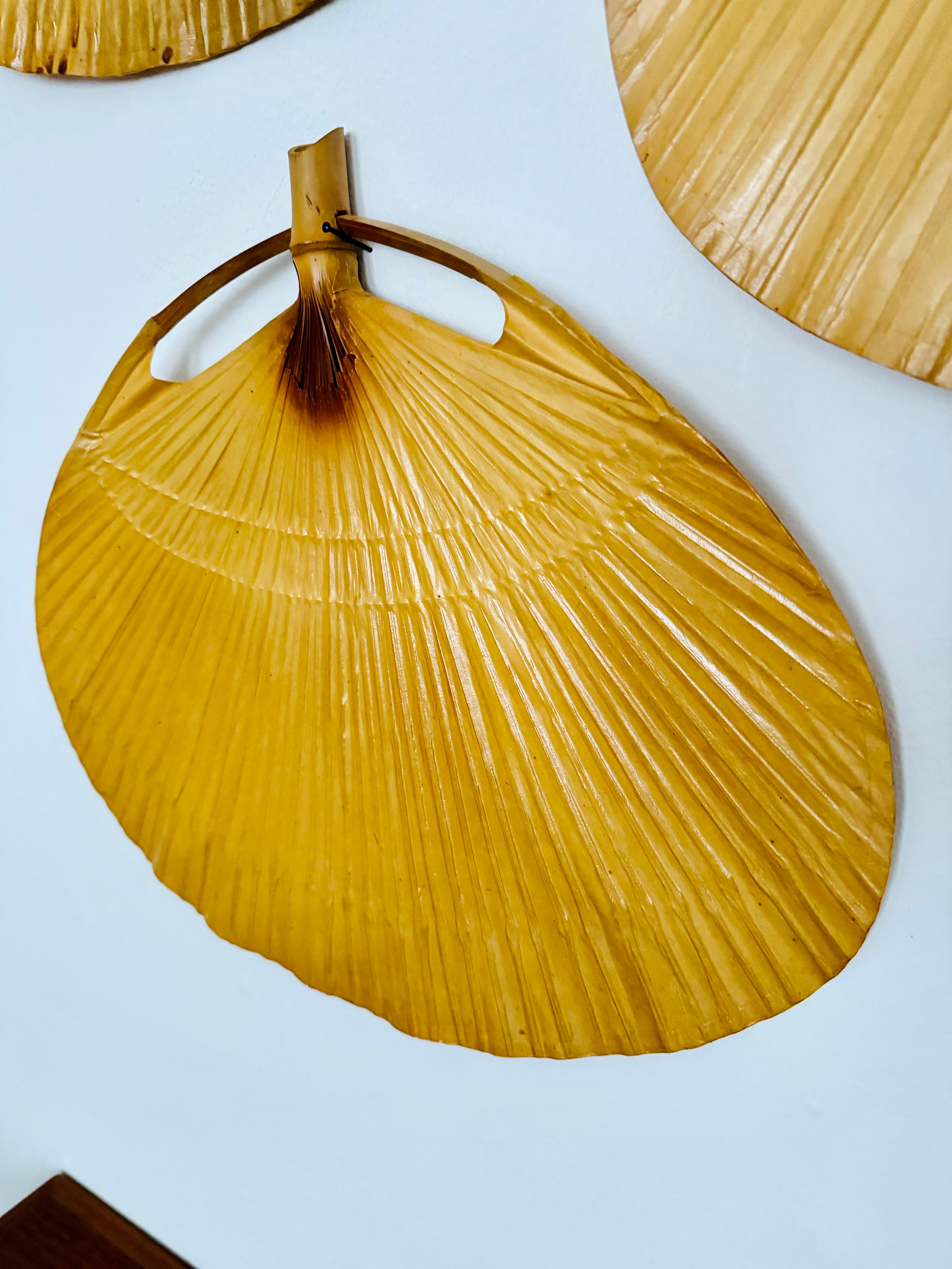 Set di 5 ventole originali di ricambio per la lampada a sospensione Uchiwa di Ingo Maurer in vendita 9