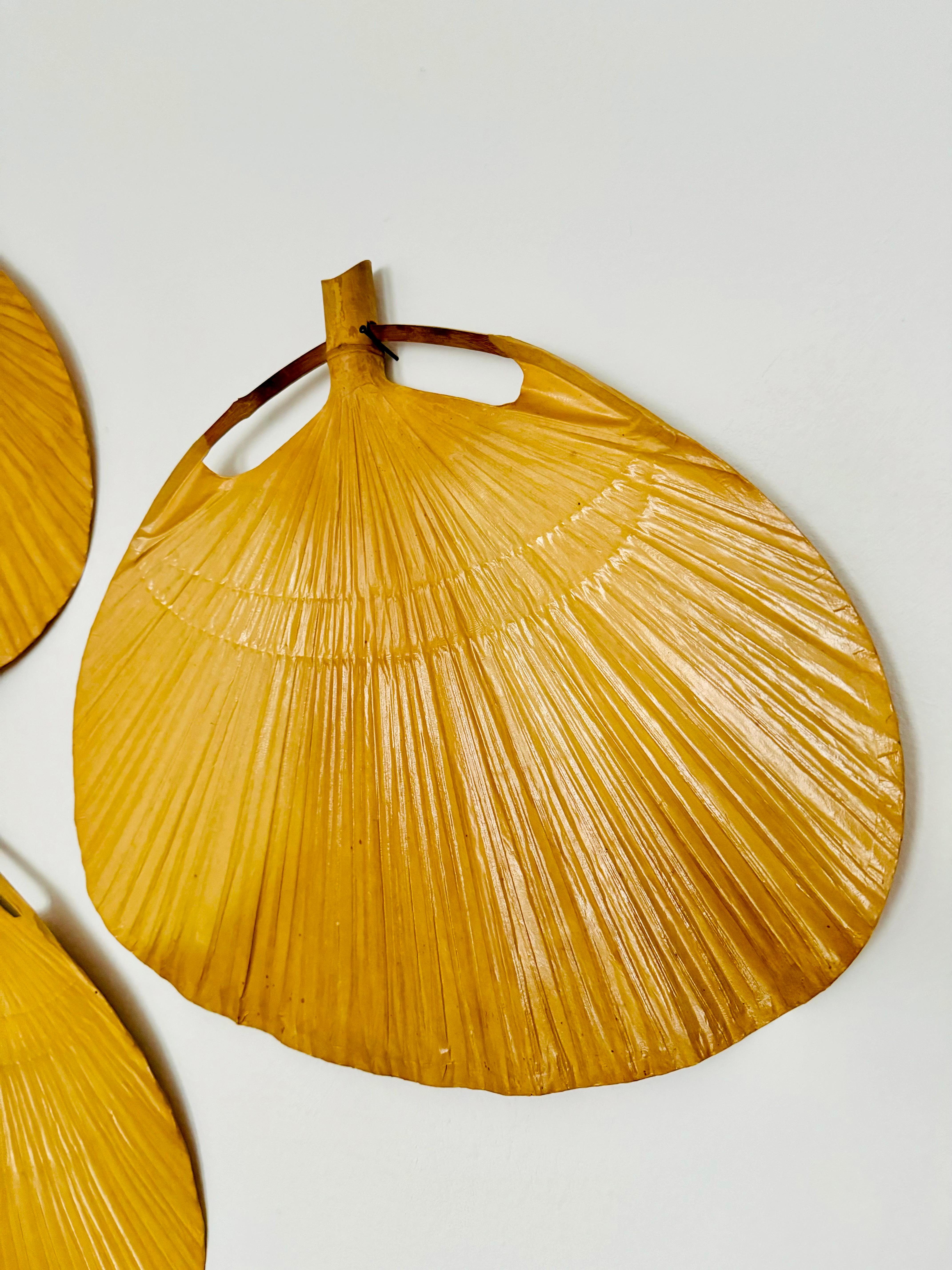 Set di 5 ventole originali di ricambio per la lampada a sospensione Uchiwa di Ingo Maurer in vendita 11
