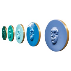 Lot de 5 sculptures murales « Out of Office » de Corine Vanvoorbergen