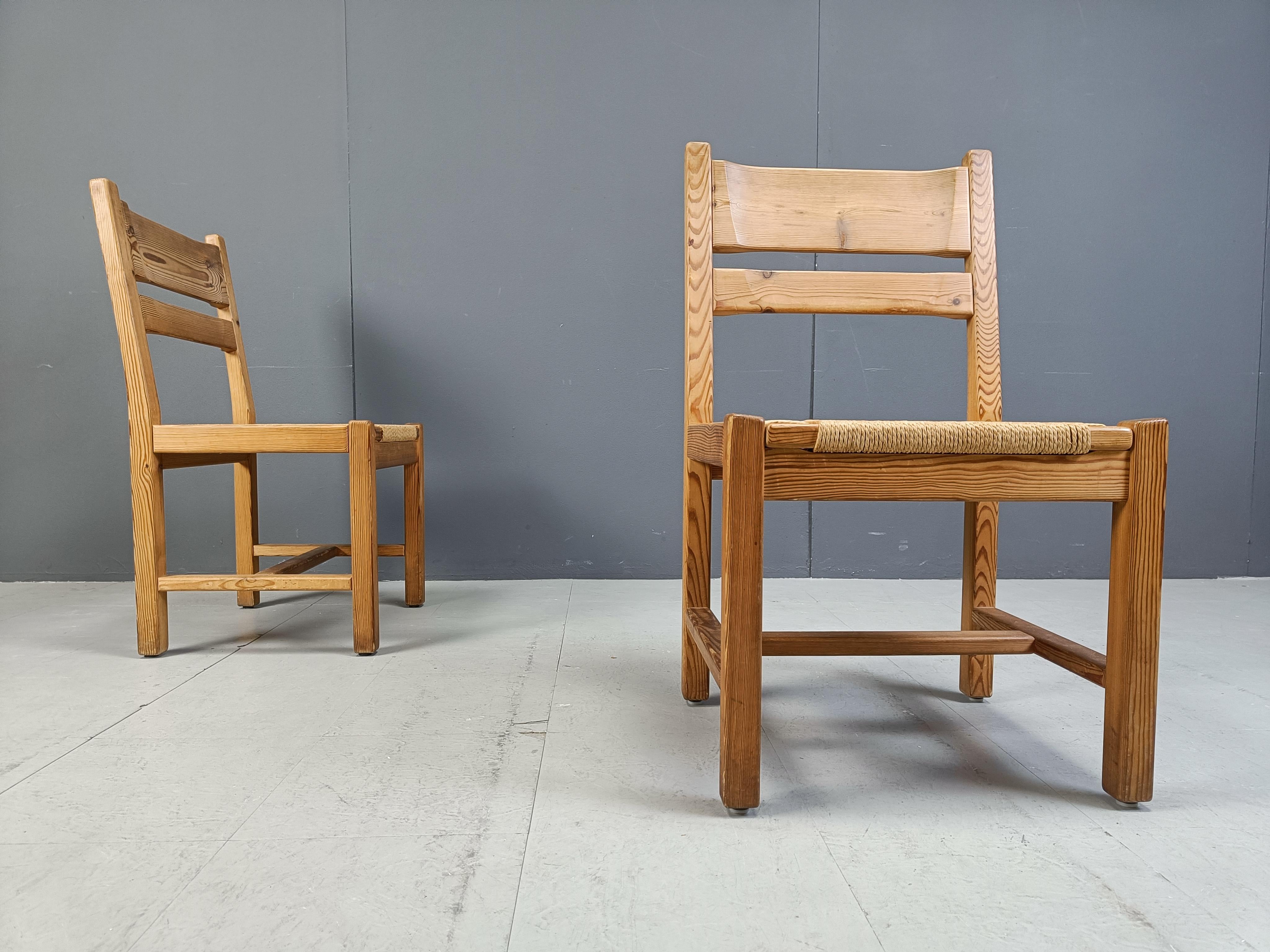 Set di 5 sedie da pranzo in legno Pibe di GM Mobler, anni '60 in vendita 5