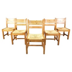 Set aus 5 Esszimmerstühlen aus Würfelholz von GM Mobler, 1960er Jahre
